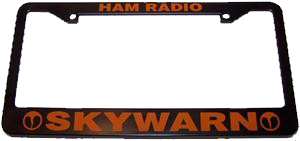 SKYWARN Ham Radio License Plate Frame
