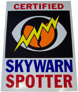 SKYWARN Certified Decals 