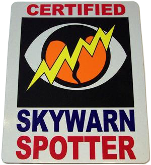 SKYWARN Certified Storm Spotter Magnet