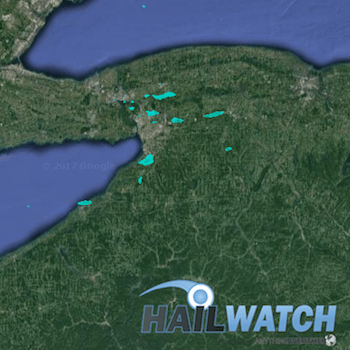 Hail Report for Amherst, Hamburg Clarence, NY July 8, 2017 