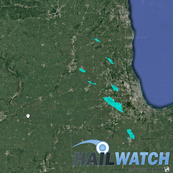 Hail Report for Aurora, Carol Stream, IL July 23, 2017 