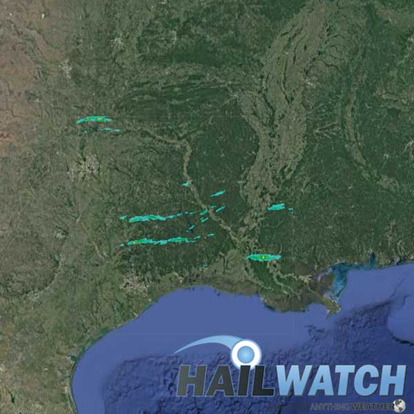 Hail Report for Baton Rouge-Natchitoches, LA-Nacogdoches, TX | April 22, 2020 