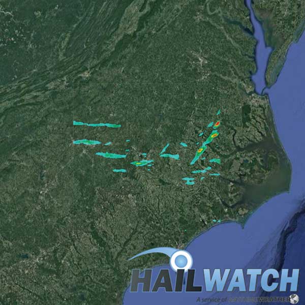 Hail Report for Cary-Raleigh-Greenville-Williamston, NC | May 31, 2019 