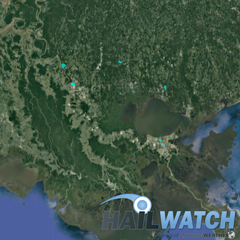 Hail Report for New Orleans, Baton Rouge, LA | May 18, 2018 