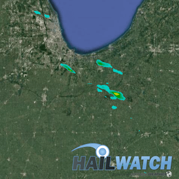Hail Report for Niles, Morton Grove, IL-Dyer, St. John, IN July 7, 2017 