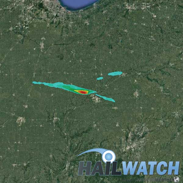 Hail Report for Otterbien-Pine Village-Oxford, IN | May 27, 2019 