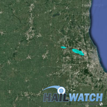 Hail Report for Schaumburg, Itasca, IL July 21, 2017 