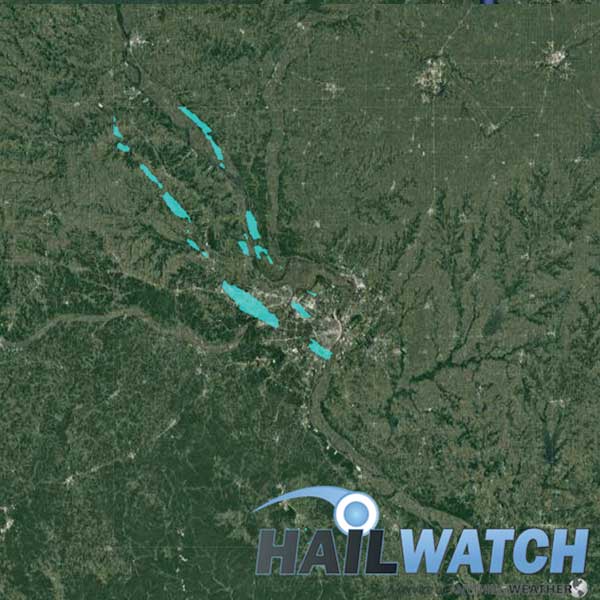 Hail Report for St. Louis-Affton-Chesterfield, MO  | June 1, 2019 