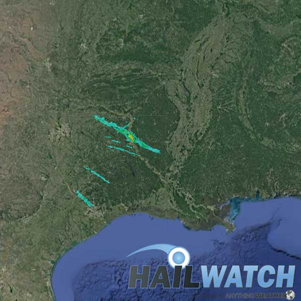 Hail Report for Tomball-Linden, TX-Shreveport-Bossier City, LA | April 24, 2020 