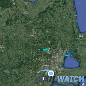 Hail Report for Waterford, Harrison Charter Township, MI August 11, 2017 