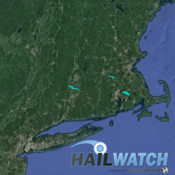 Hail Report for Windsor Locks, CT-Milford, MA July 12, 2017 