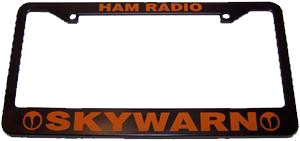 SKYWARN Ham Radio License Plate Frame