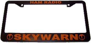 SKYWARN Ham Radio License Plate Frame