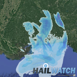 Wind Report Map Hurricane Nate | October 7-8, 2017 