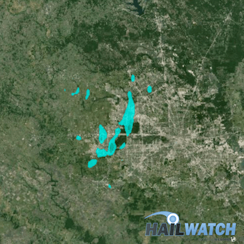 Hail Report for Cinco Ranch, TX | April 17, 2016 