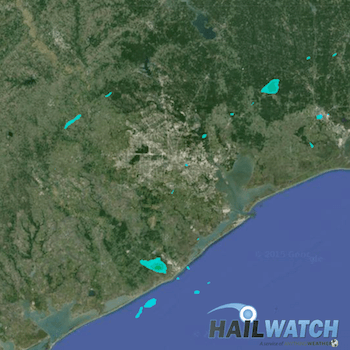 Hail Report for Jones Creek, TX | May 21, 2016 