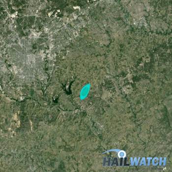 Hail Report for Kicaster, TX | January 26, 2016 