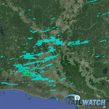 Hail Report for Lake Charles, LA | February 15, 2016 