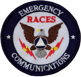 RACES Emergency Communications Patch with Eagle