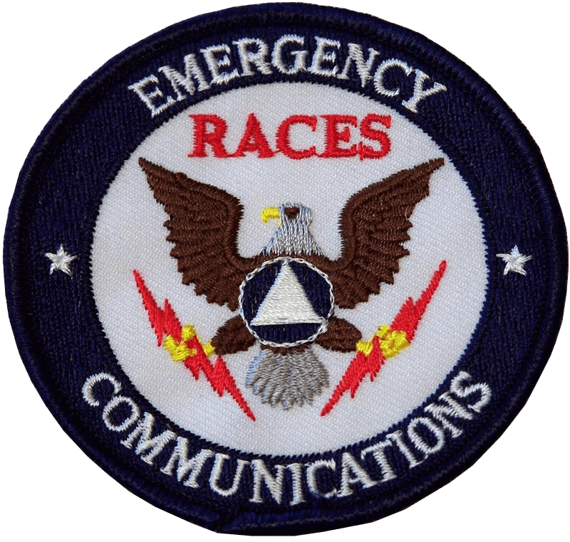 RACES Emergency Communications Patch with Eagle